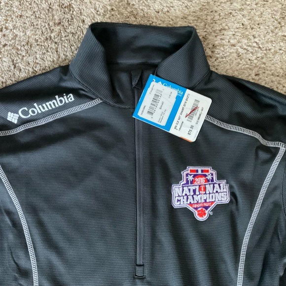 Columbia Clemson Tigers 2016 National Championship 1/4 Zip - Picture 2 of 3